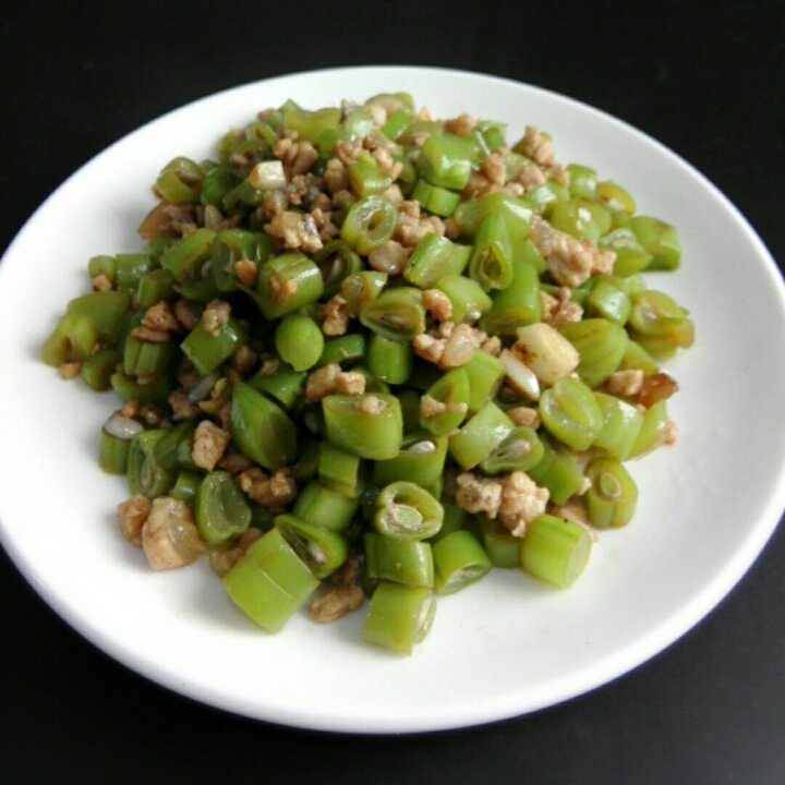肉沫豆角下饭菜