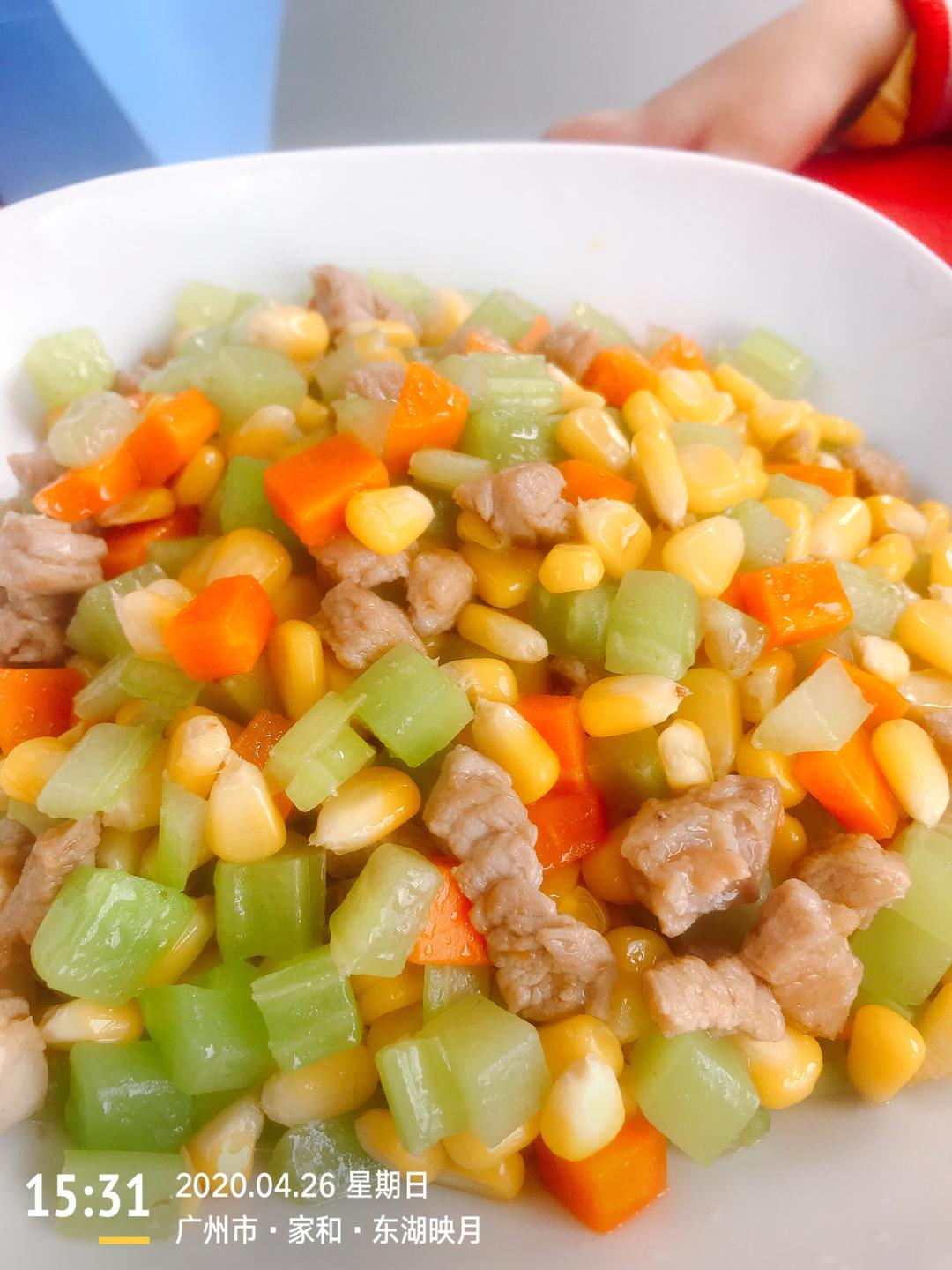 瘦肉蔬菜丁宝宝食谱（儿童版）