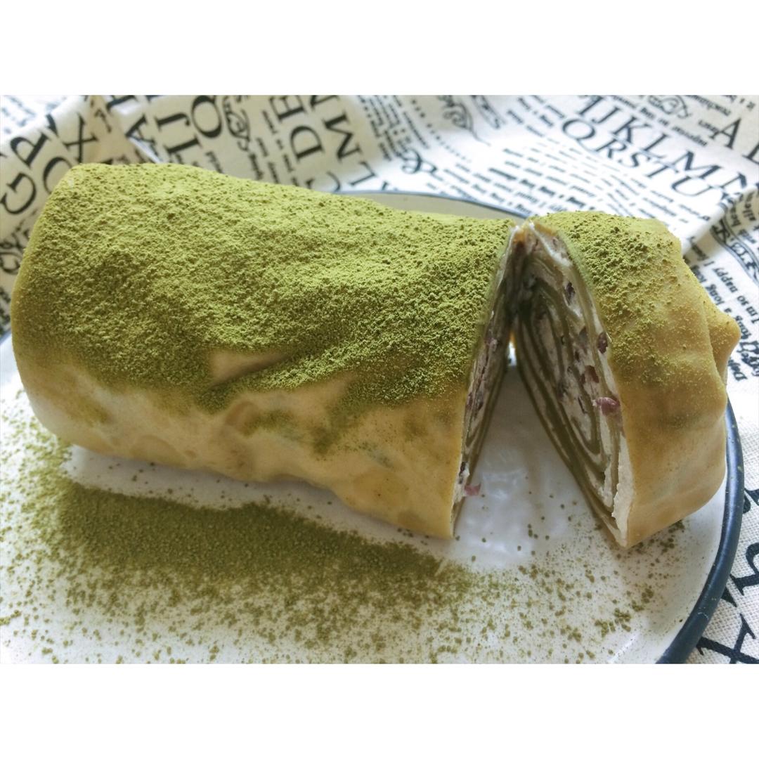 网红食谱│抹茶毛巾卷