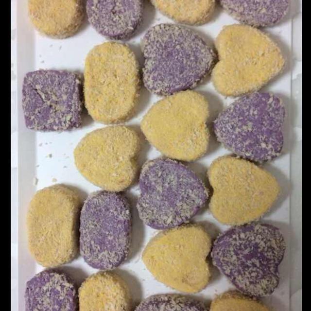 南瓜饼、紫薯饼的做法