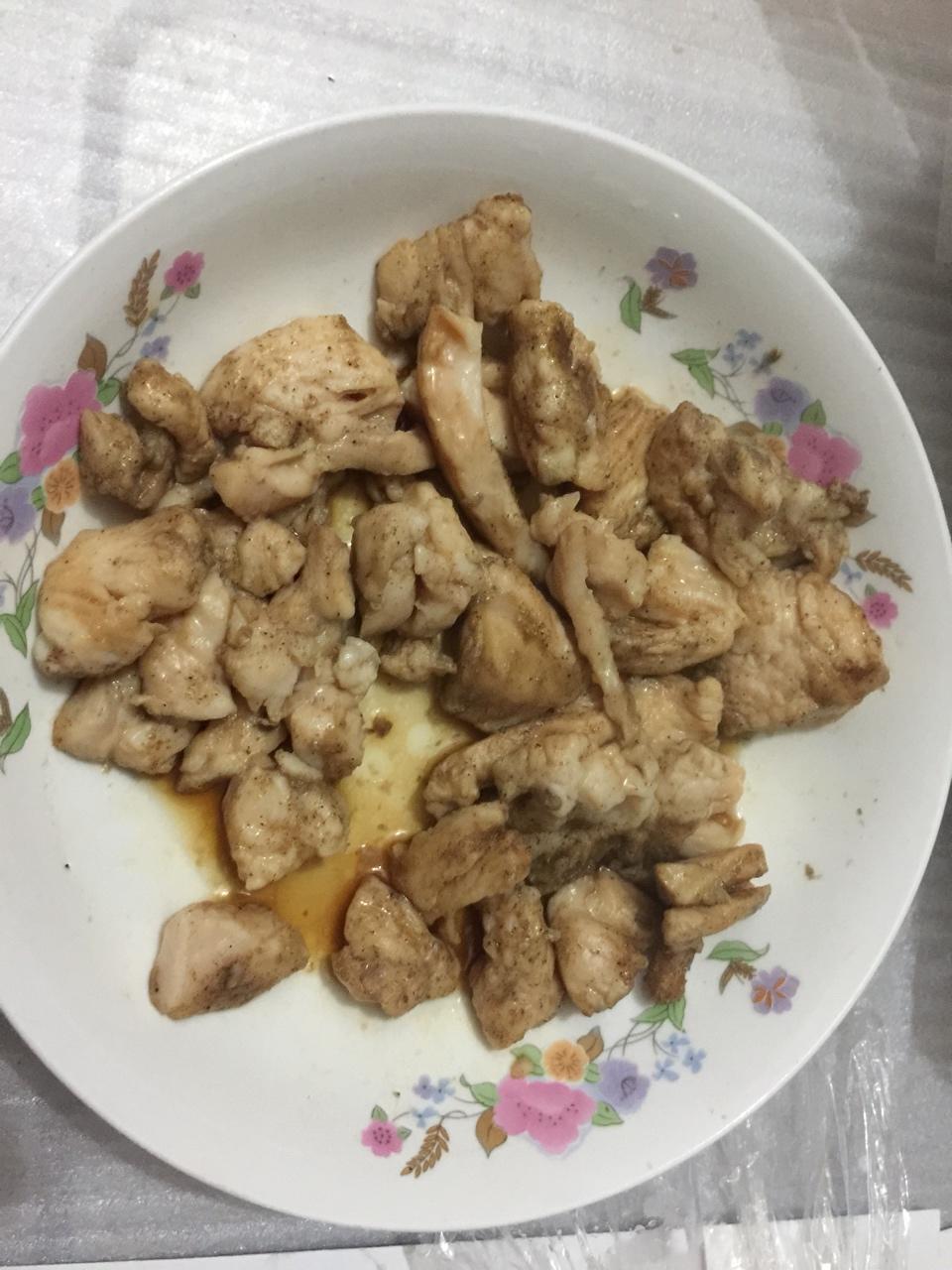 微波炉黑椒鸡胸肉