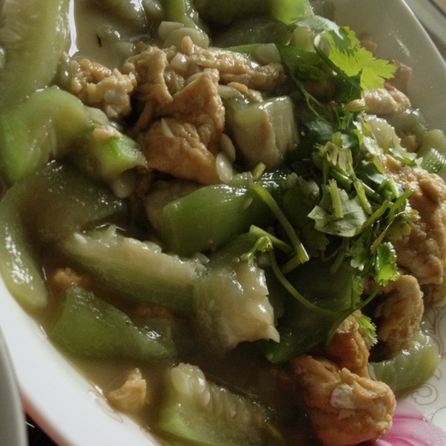 丝瓜炒蛋