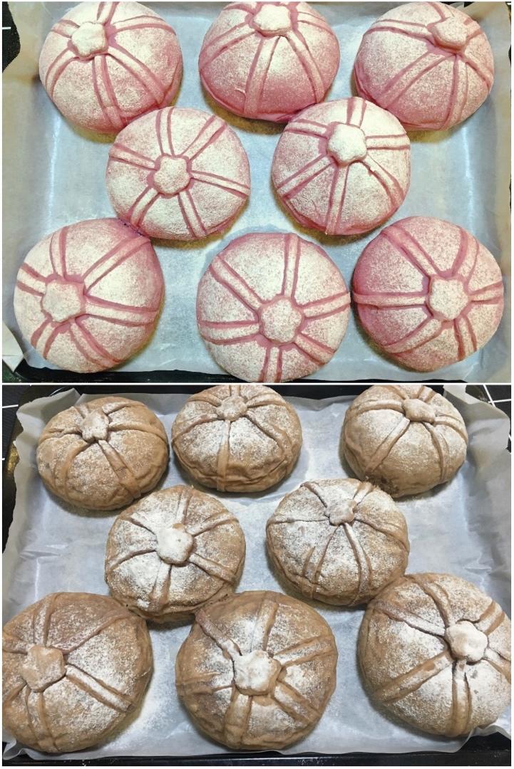 紫薯花朵夹馅面包