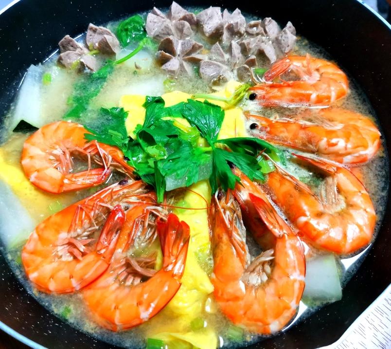 鲜虾牛肉丸冬瓜汤【简单一锅煮系列】