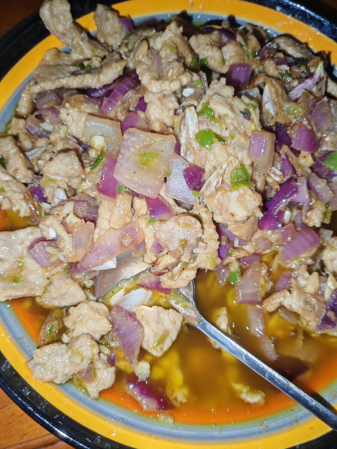 蒜香猪肉粒