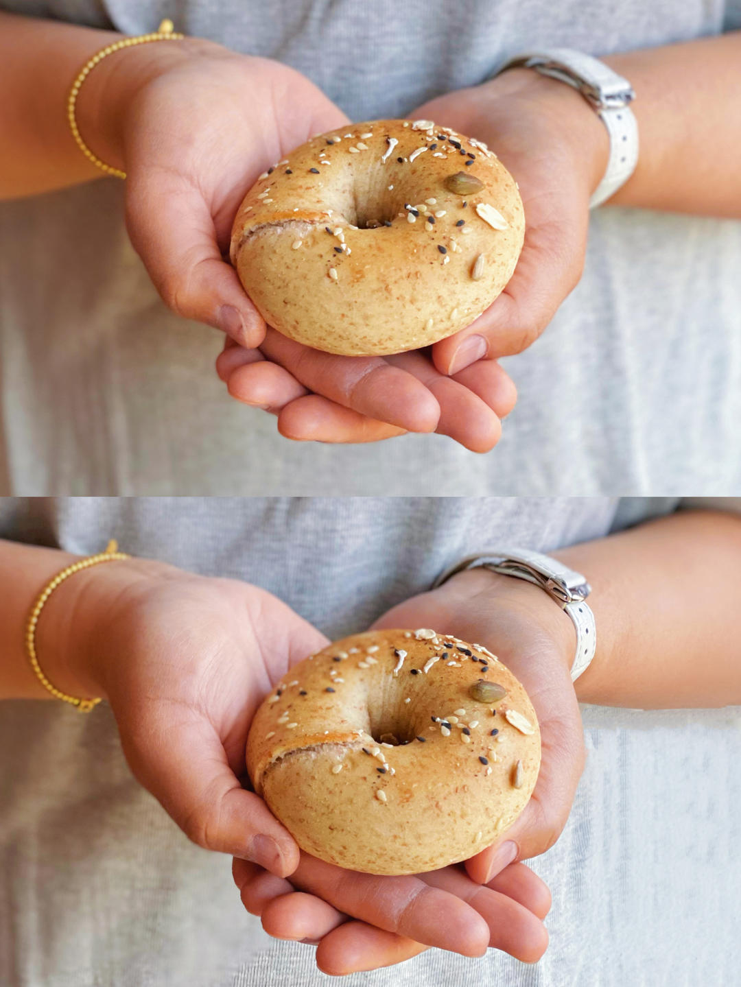 Q弹无糖无油全麦贝果