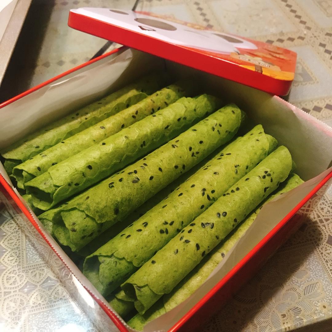 香酥不甜腻的彩色奶油蛋卷