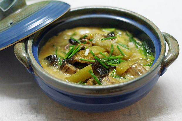 鳝鱼茄子炖鸡蛋