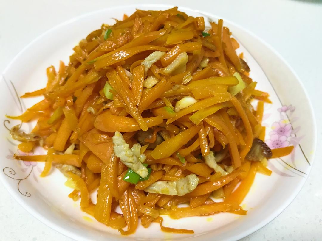 清炒胡萝卜