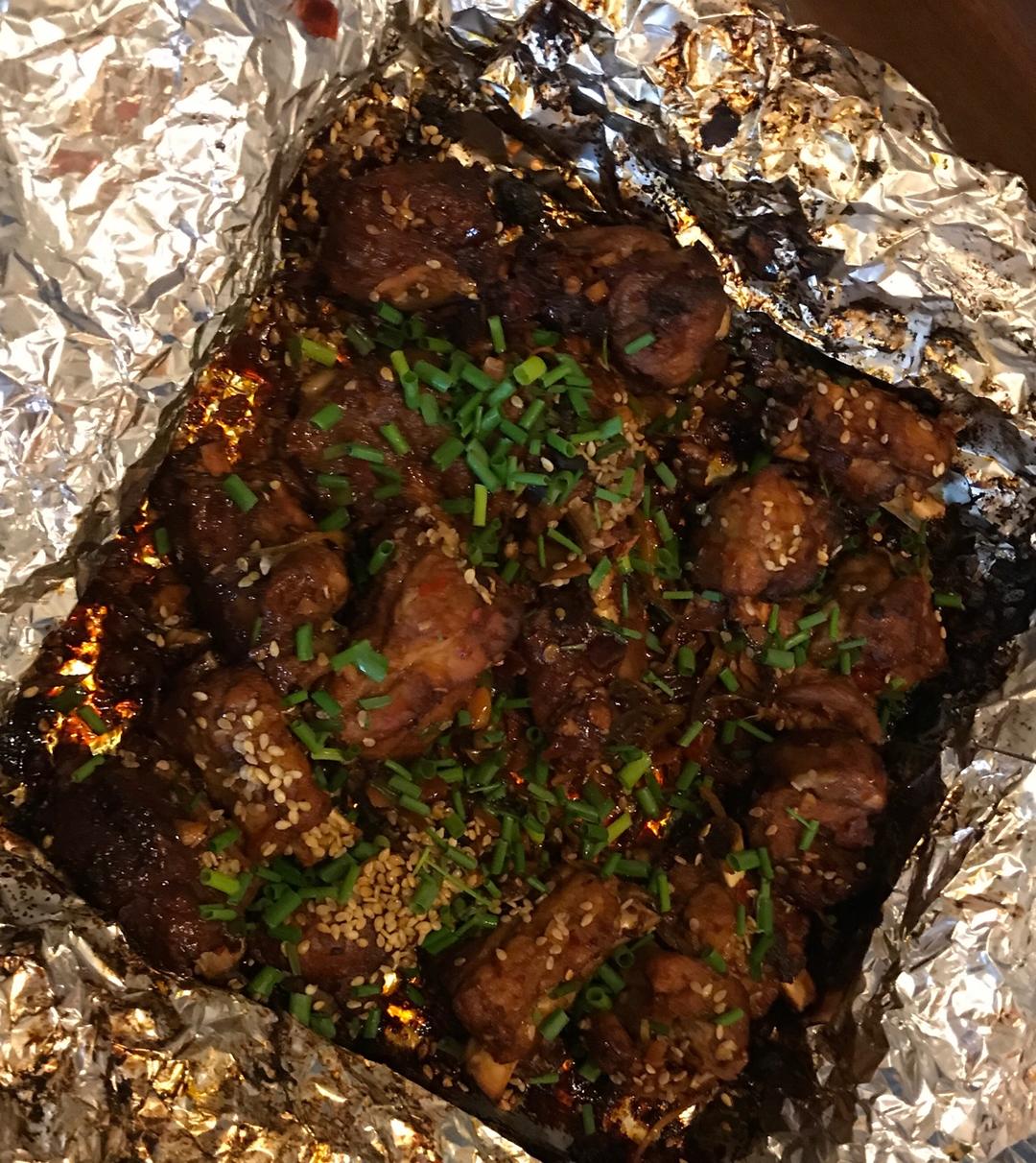 锡纸烤排骨