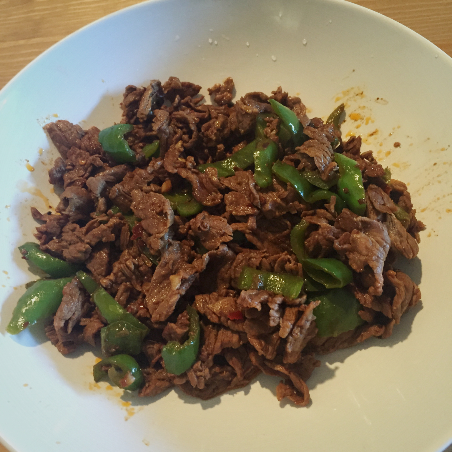 大蒜辣椒炒牛肉（正宗湘菜）