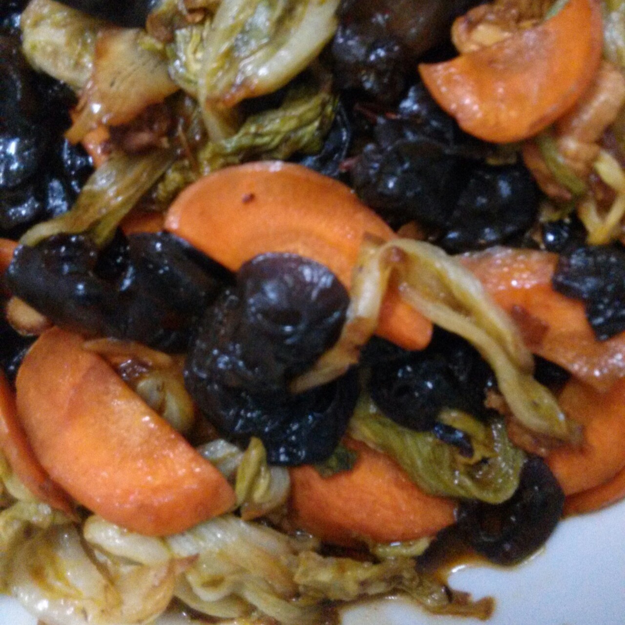 木耳白菜炒肉片