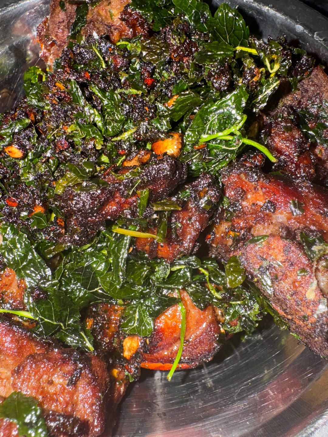 云南特色菜——薄荷炸排骨