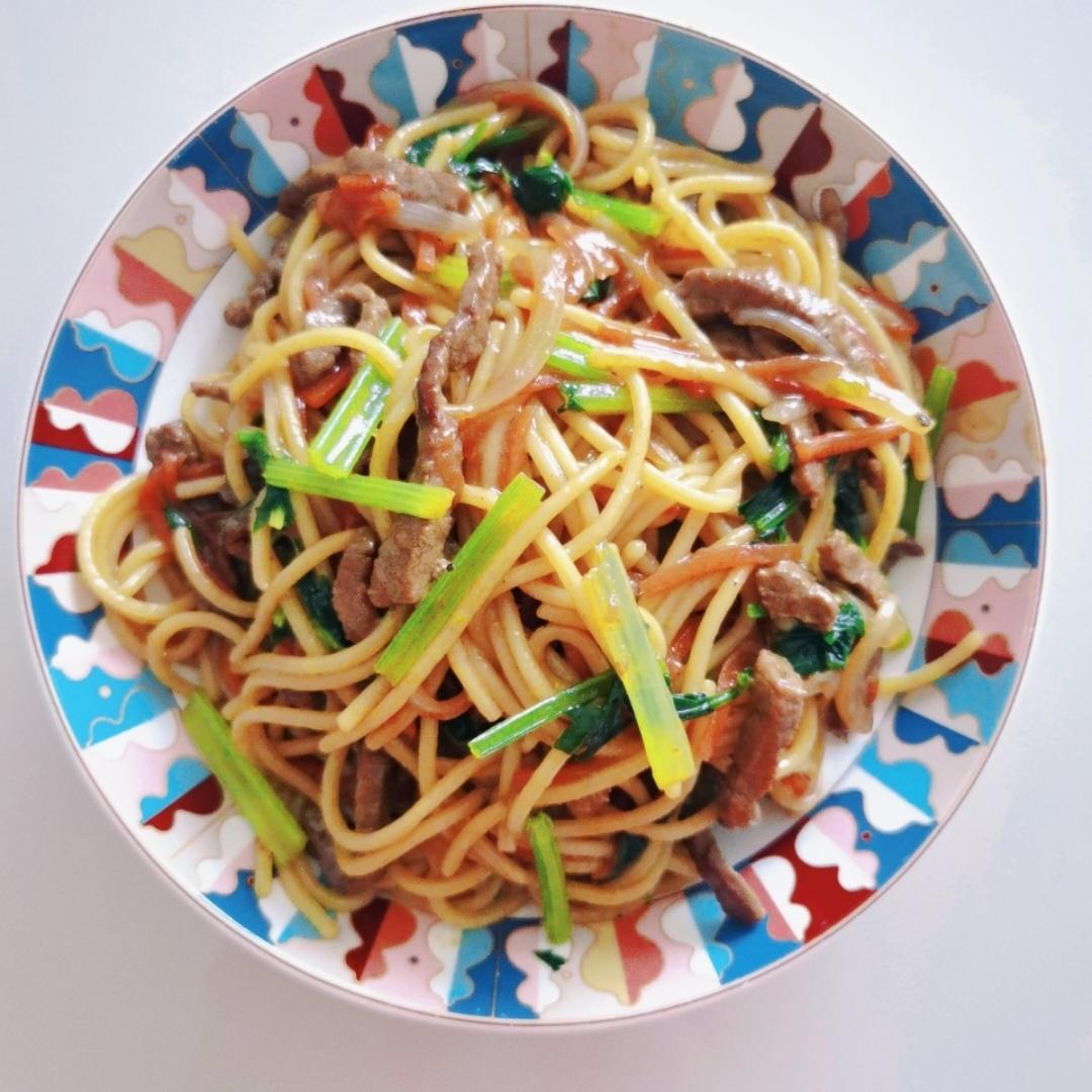 味道不输西餐厅的黑椒牛柳意面