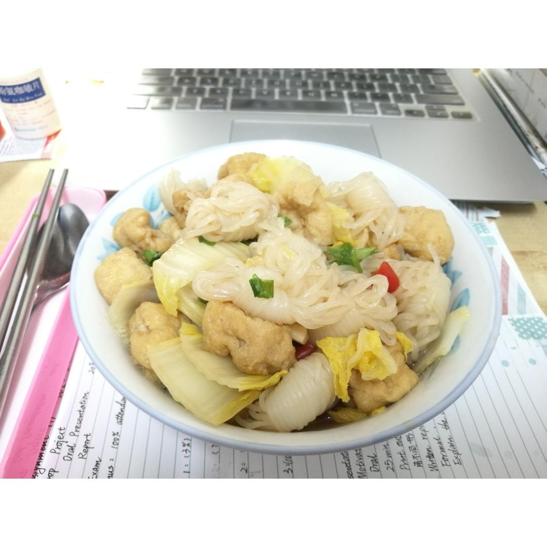 娃娃菜酱烧油豆腐