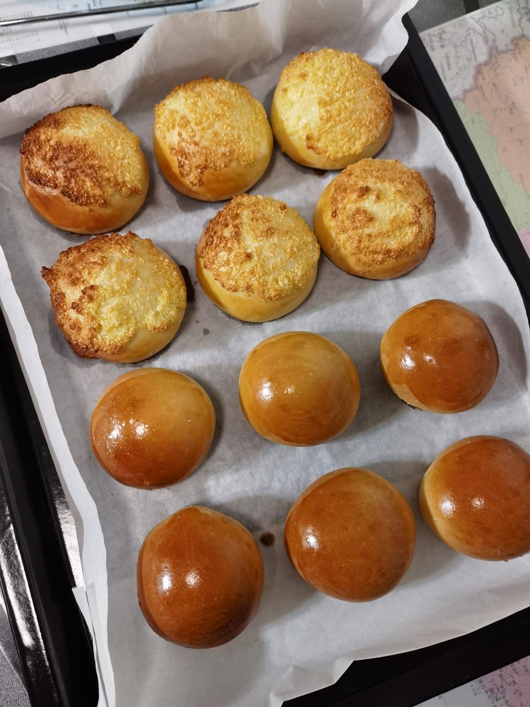 椰蓉小餐包（一次发酵，甜香煊软）