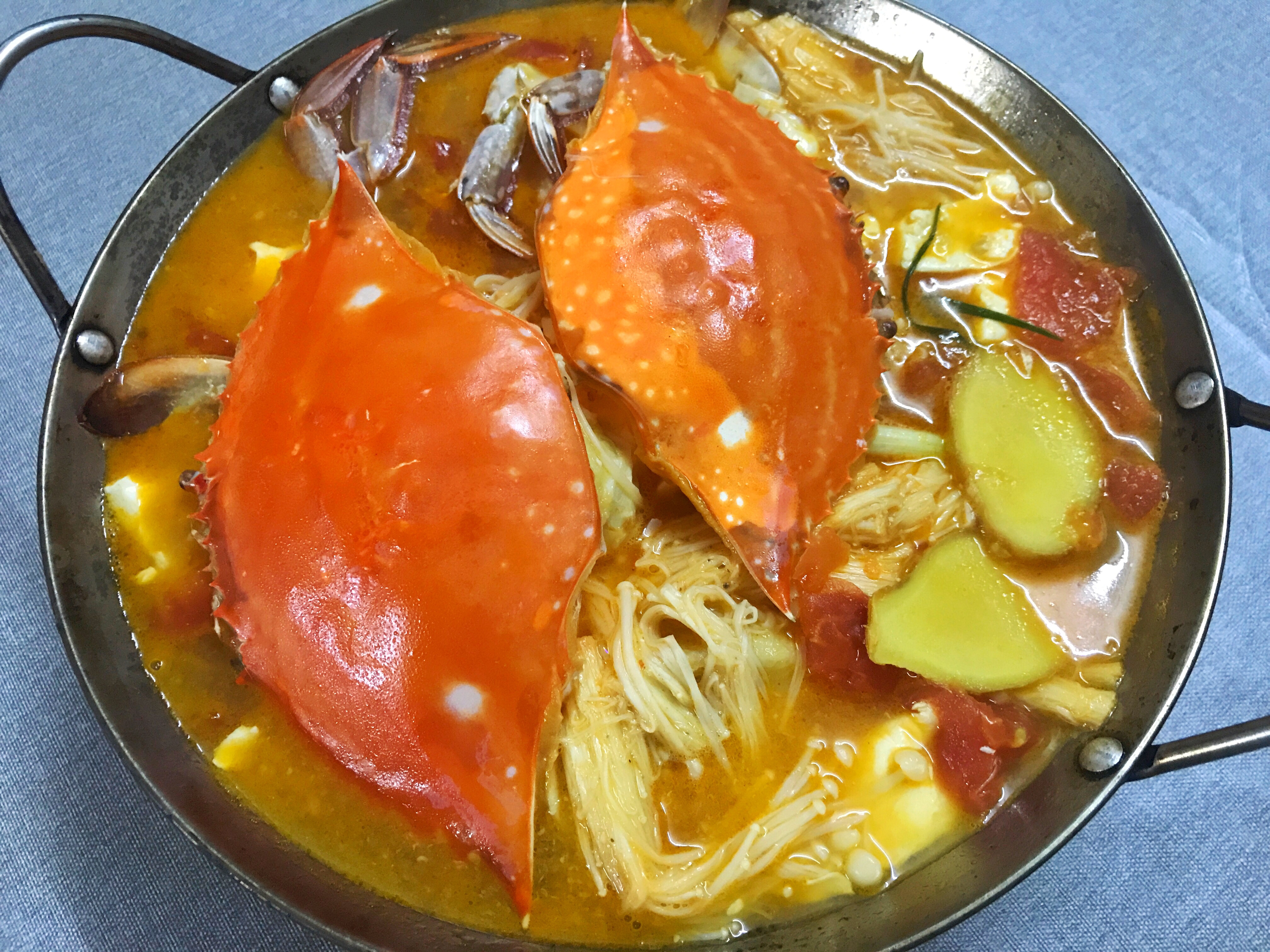 番茄豆腐蟹煲的做法 步骤13