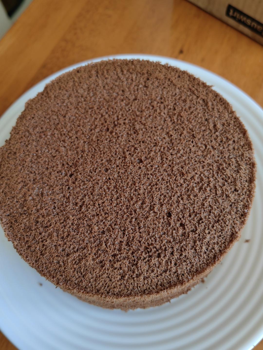 6寸可可戚风（内附8寸5蛋配方）