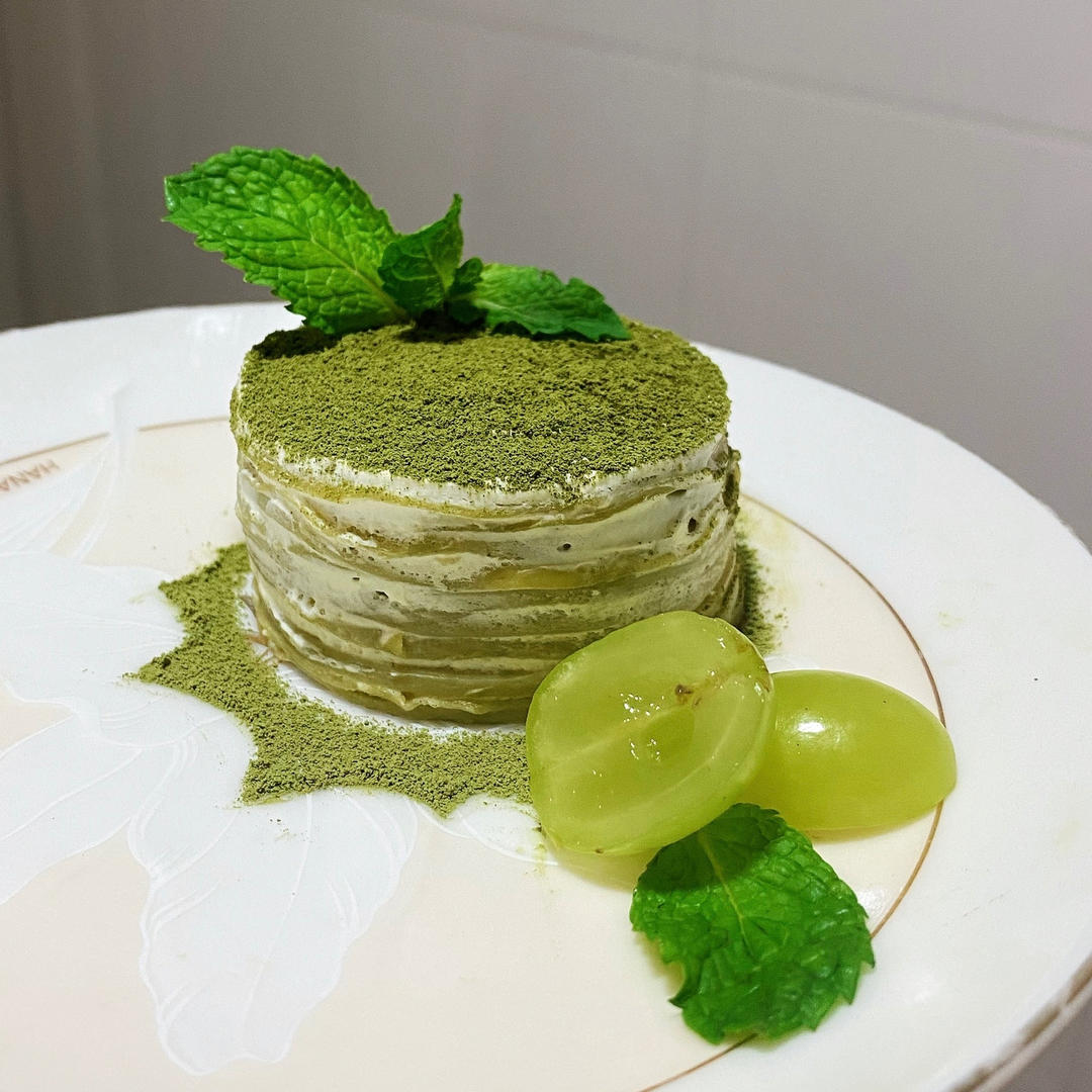 春日限定 🌿薄如蝉翼的抹茶千层蛋糕（6寸配方）