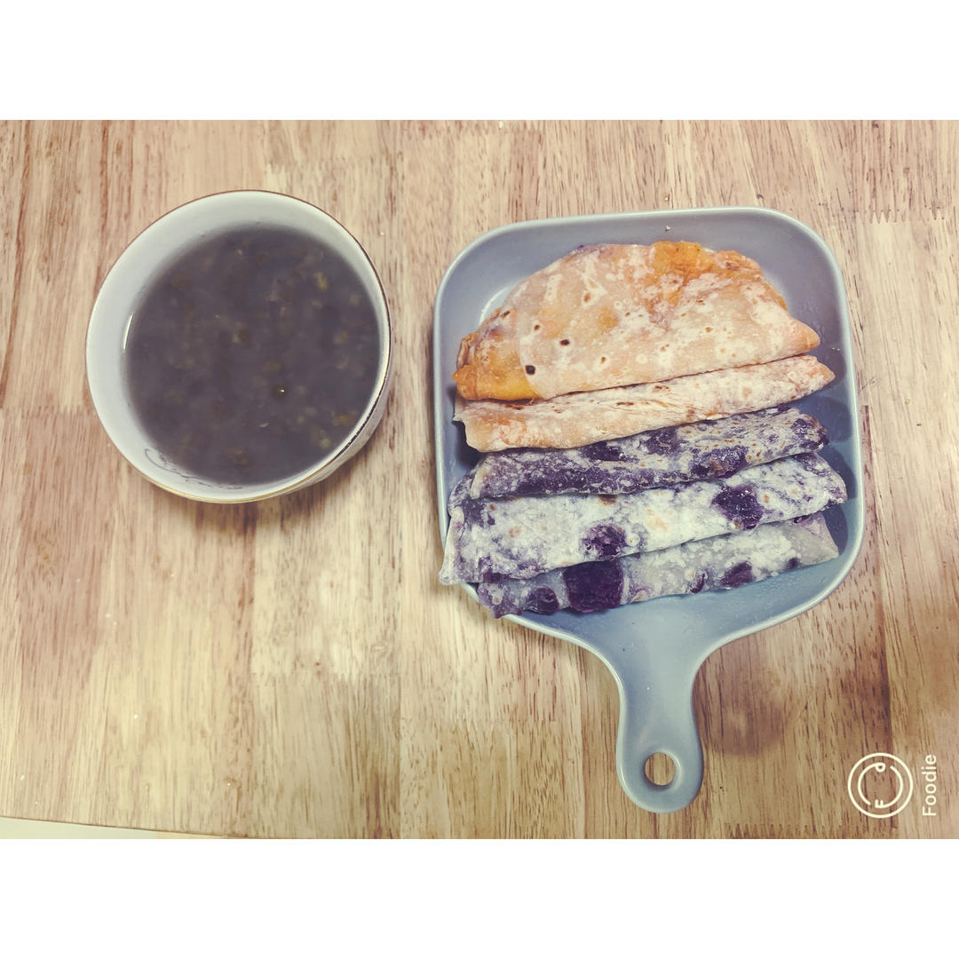 烫面紫薯饼