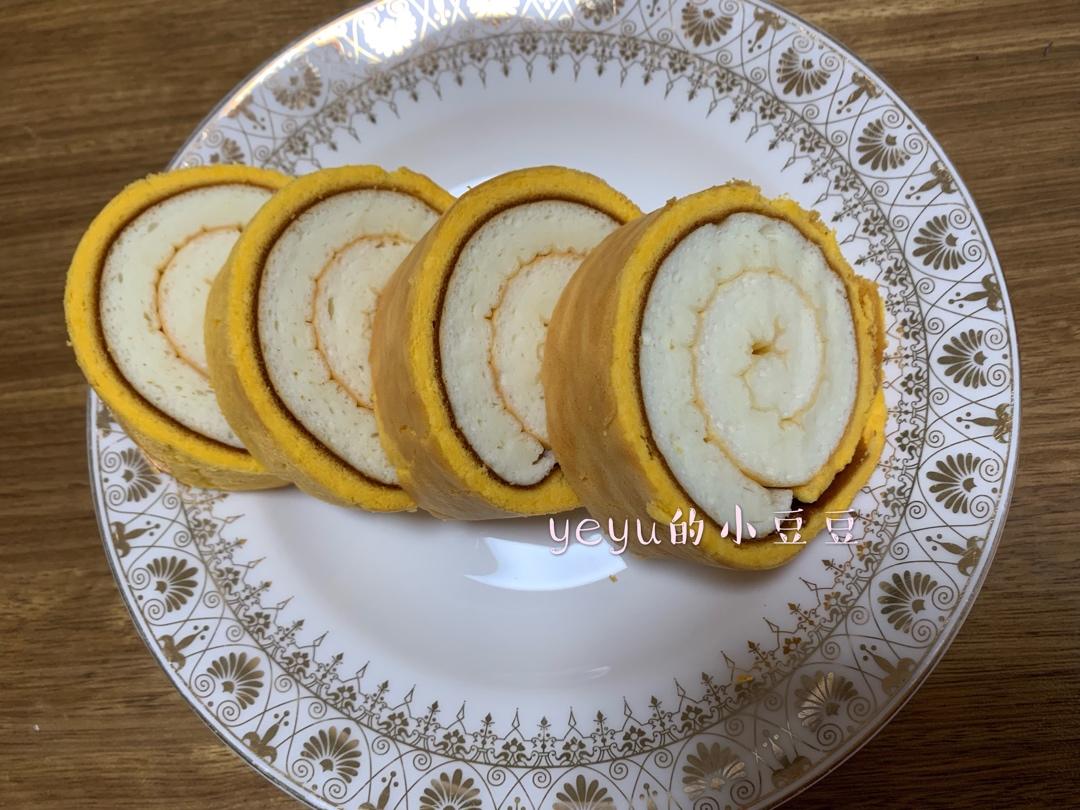 亲爱的蛋糕卷，最简单的小四卷，附：菠菜奶油蛋糕卷菠菜汁的处理方法