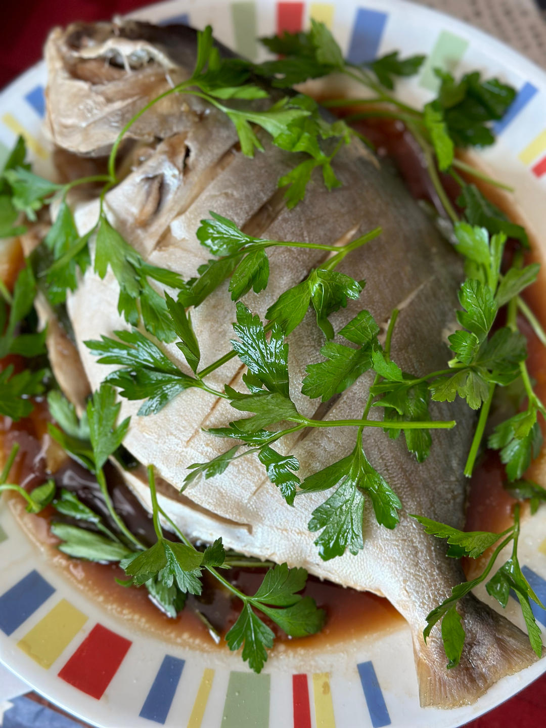 微波炉美食之超简单"蒸"鲳鱼