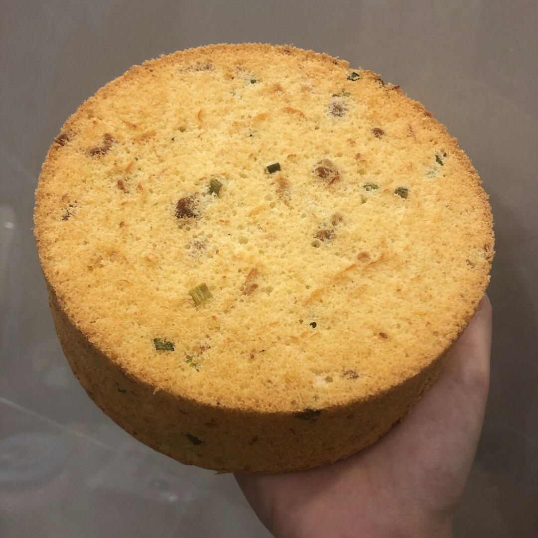 香葱肉松咸口戚风|松软可口，容易上瘾！