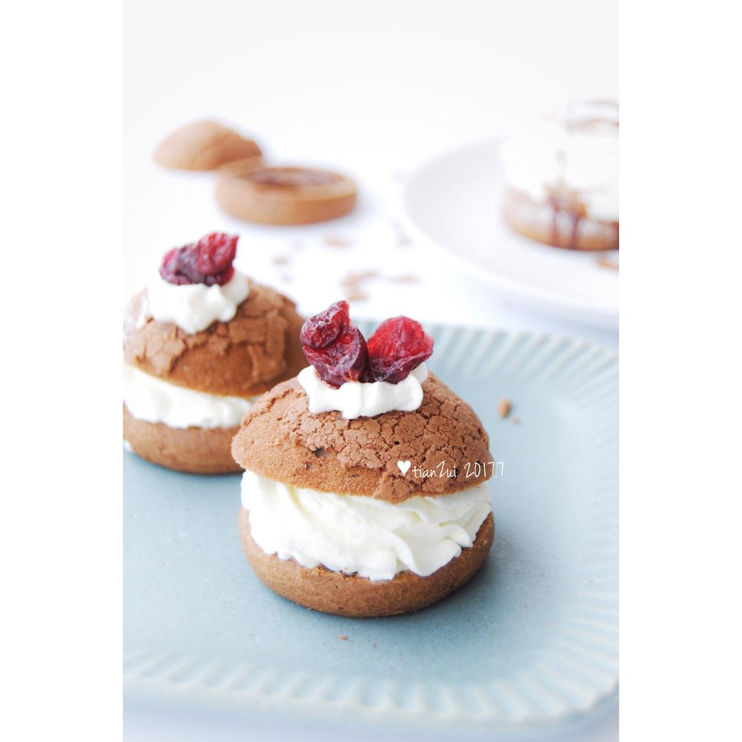 巧克力酥皮泡芙