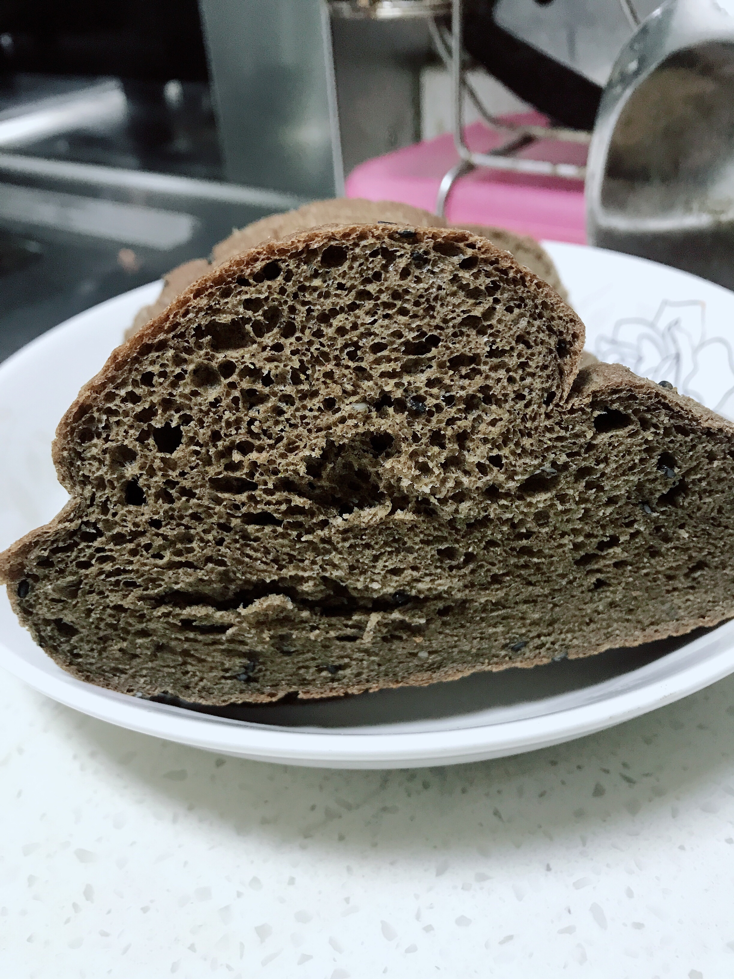 面包机版超级松软纯荞麦面包