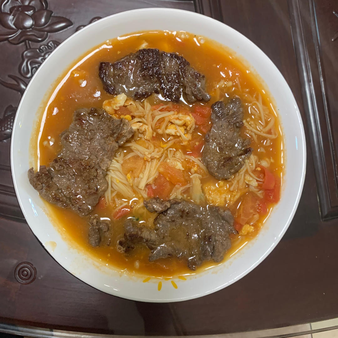 低脂低卡～营养又下饭的番茄金针菇