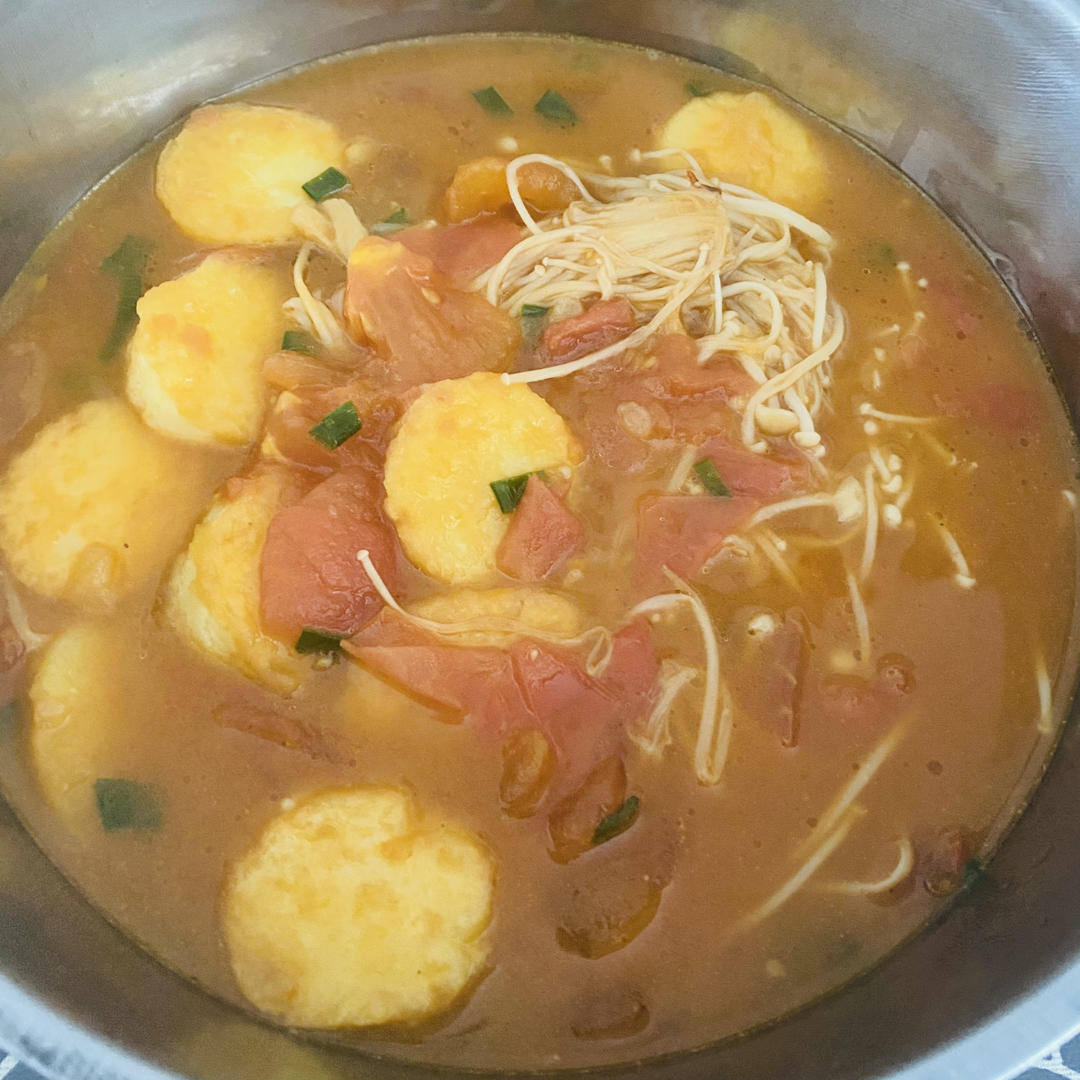 金针菇烧日本豆腐