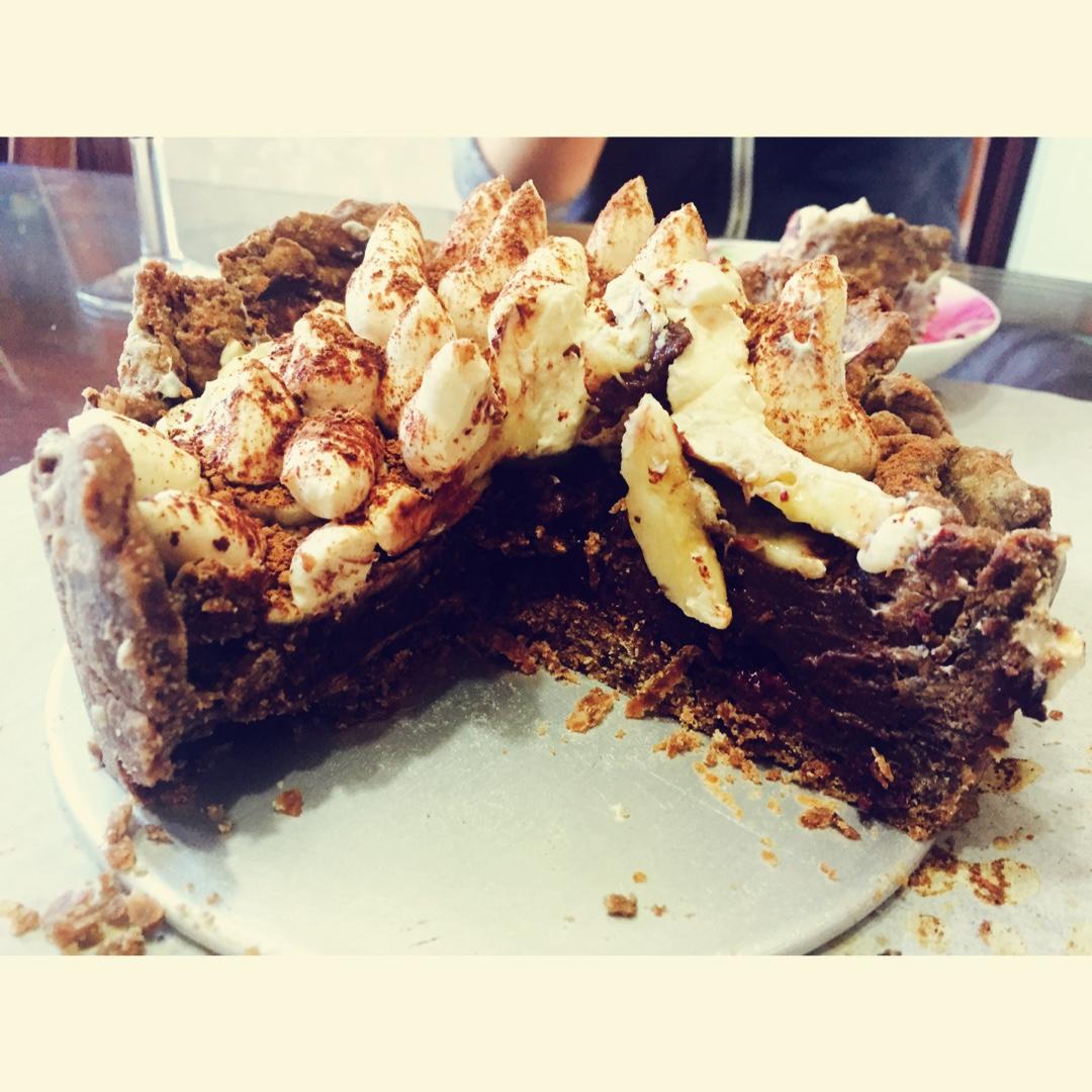 奶油香蕉巧克力塔——孤独的美食家