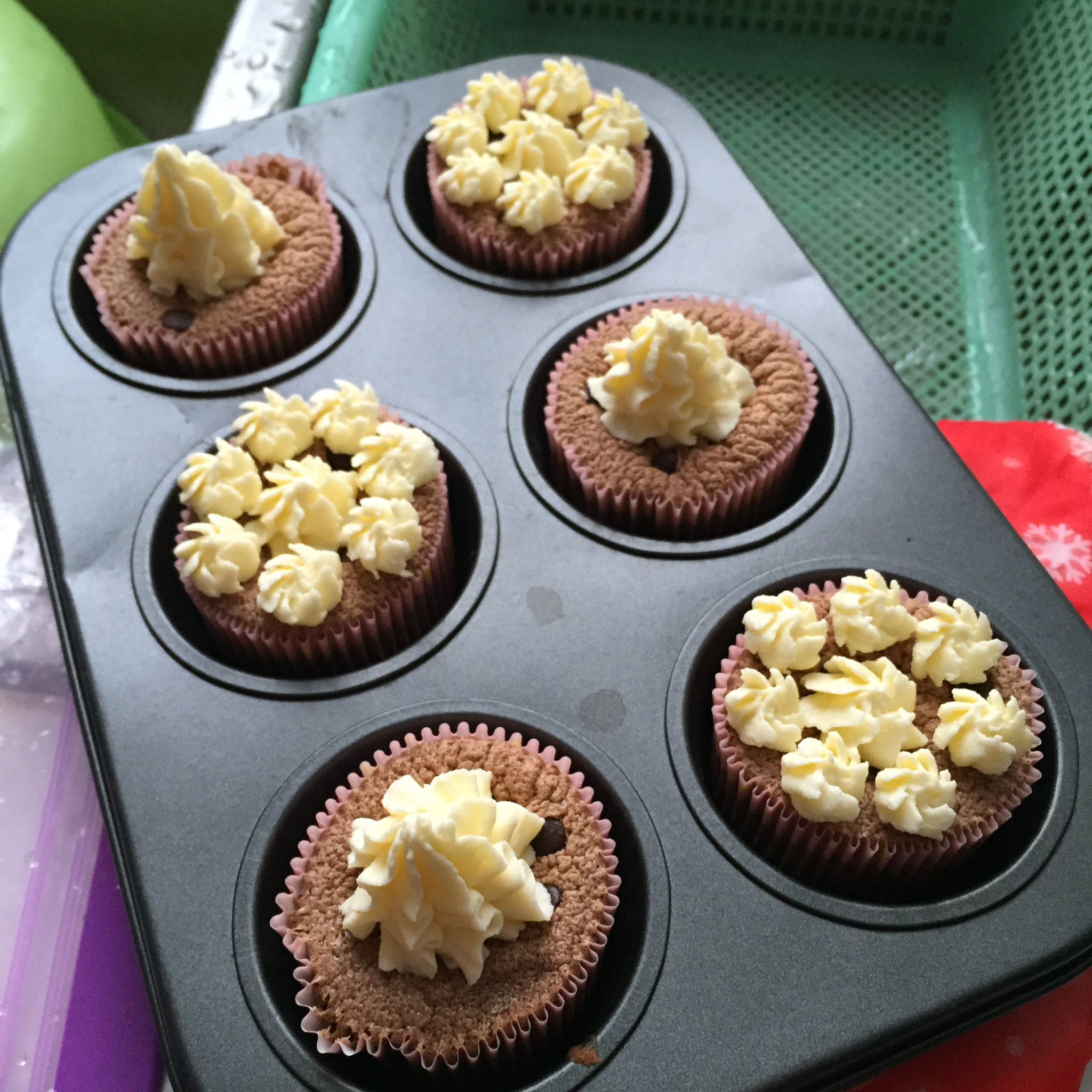 奶油奶酪巧克力纸杯蛋糕