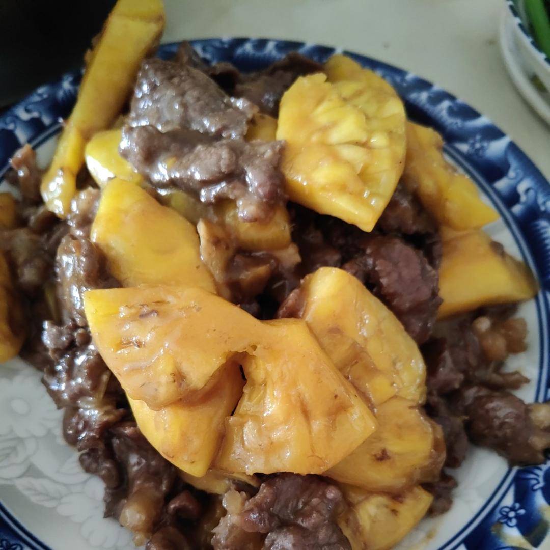 酸甜菠萝炒牛肉