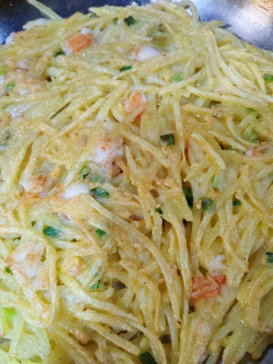 土豆饼(土豆胡萝卜丝饼)