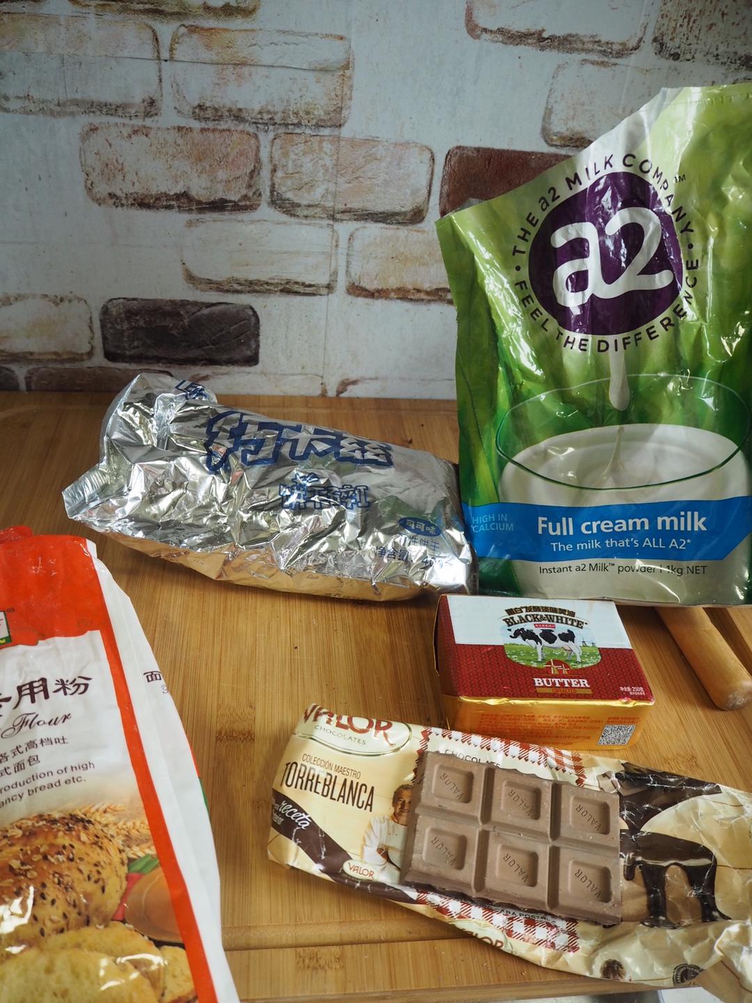 纯奶手撕吐司的做法 步骤1