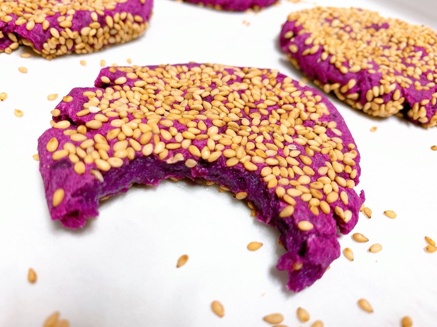 紫薯饼（帝君也喜欢）的做法