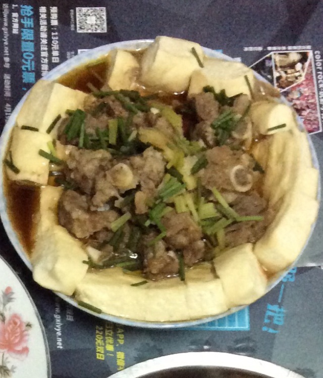 排骨蒸豆腐
