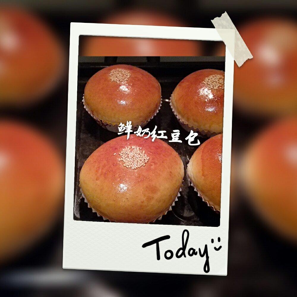 鲜奶红豆包