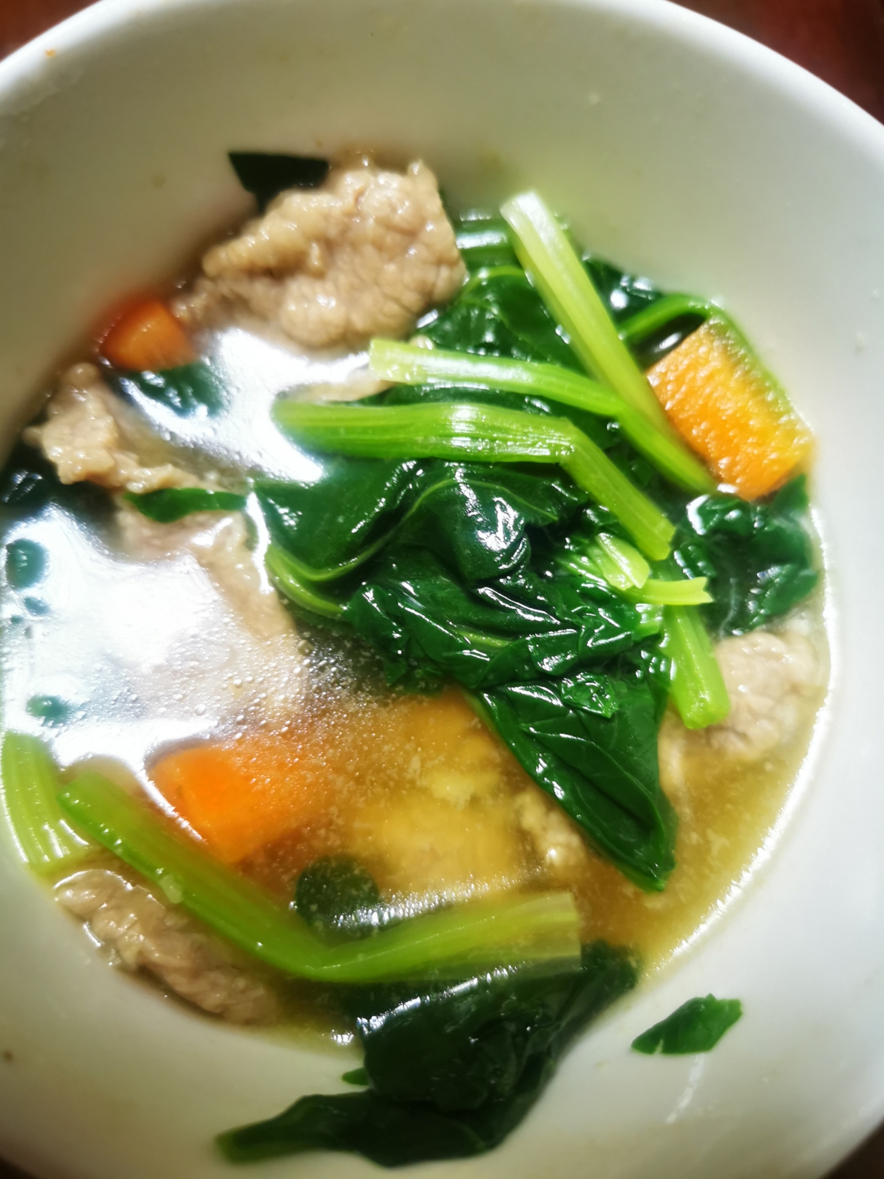 菠菜牛肉汤