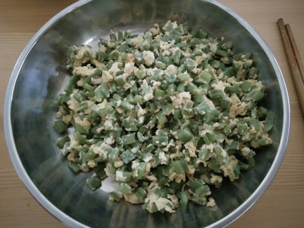 豆角炒鸡蛋