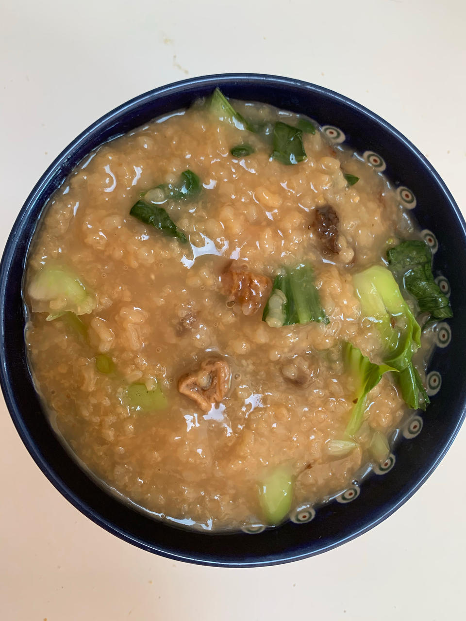 小美香菇青菜粥