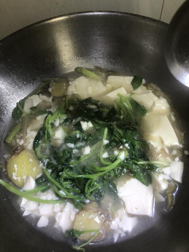 鸡毛菜榨菜豆腐汤的做法