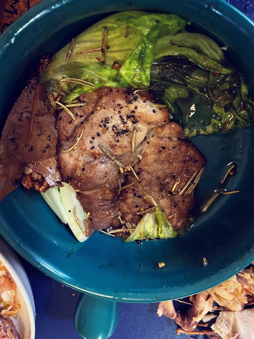 五分钟成就的宴客菜：香煎梅花肉