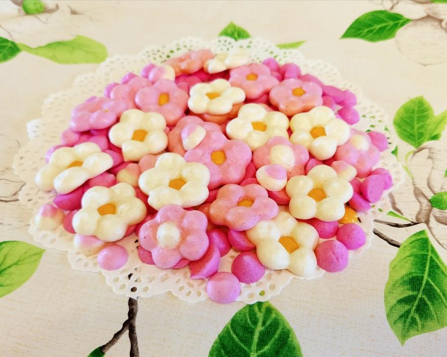 双色小花宝宝溶豆（附加材料配比表）的做法