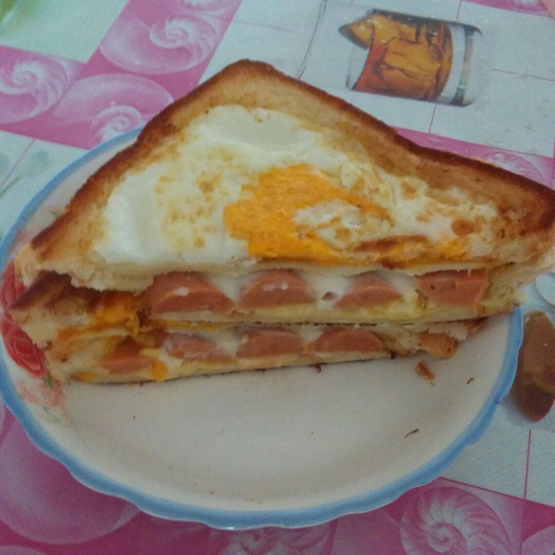 吐司鸡蛋芝士三明治！新做法！❤️