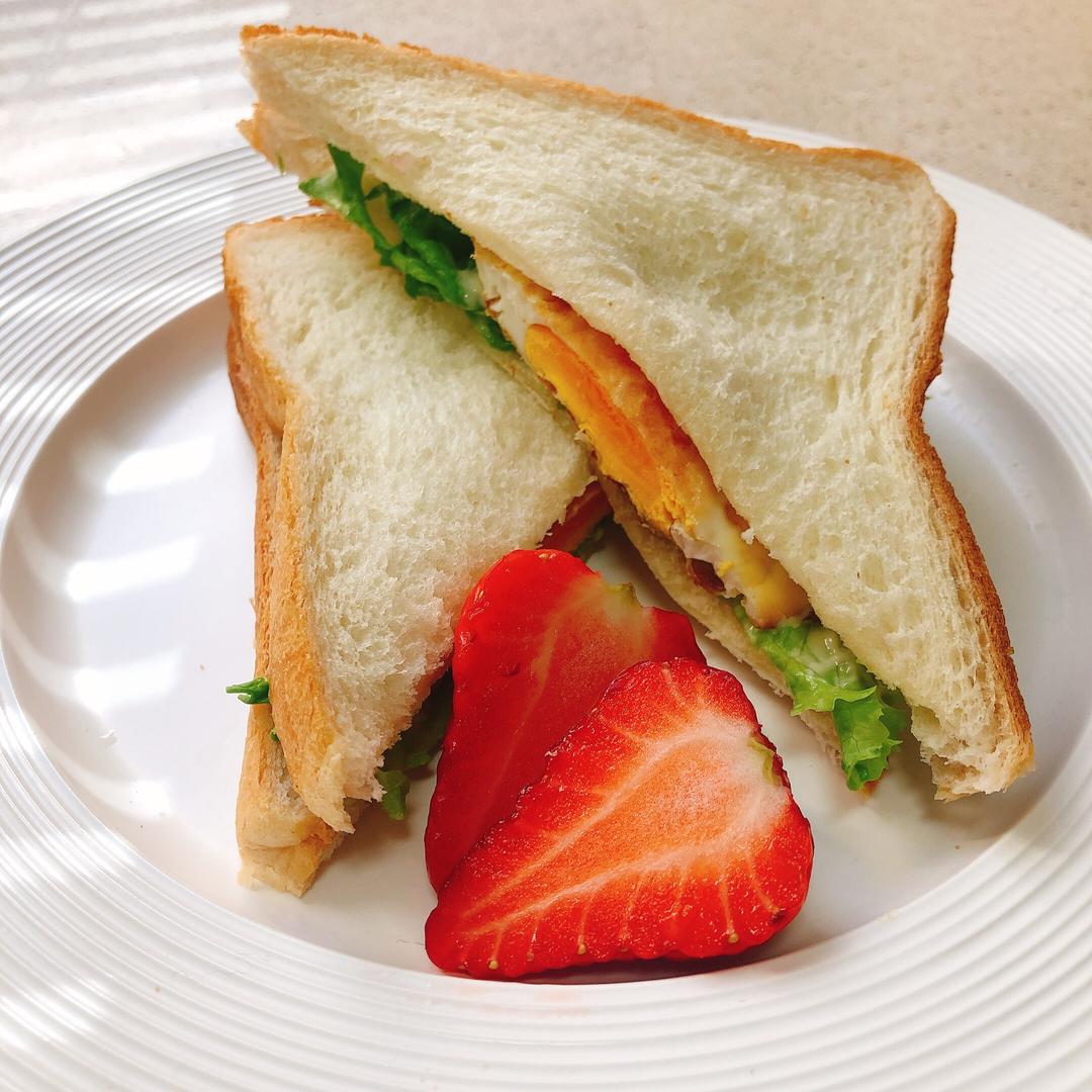 煎锅烤箱版早餐三明治