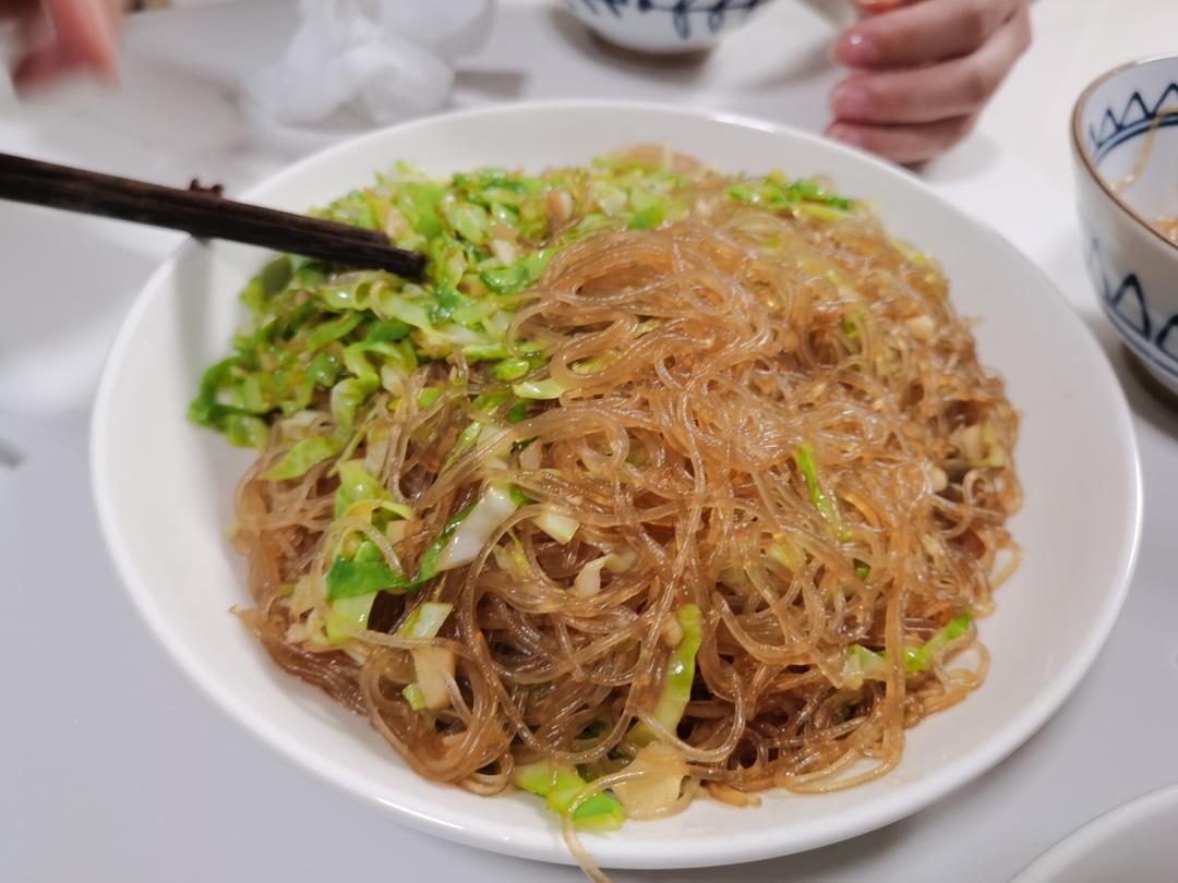 成功率百分之百的包菜炒粉丝
