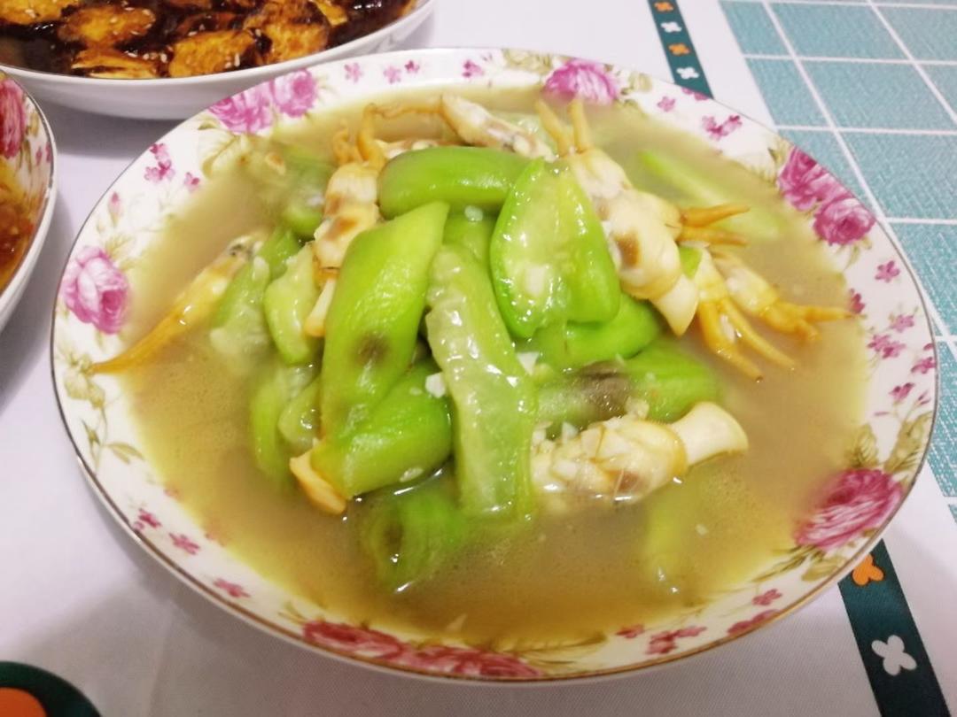 6月就要吃鲜掉眉毛的丝瓜蛏子-前蛏似锦