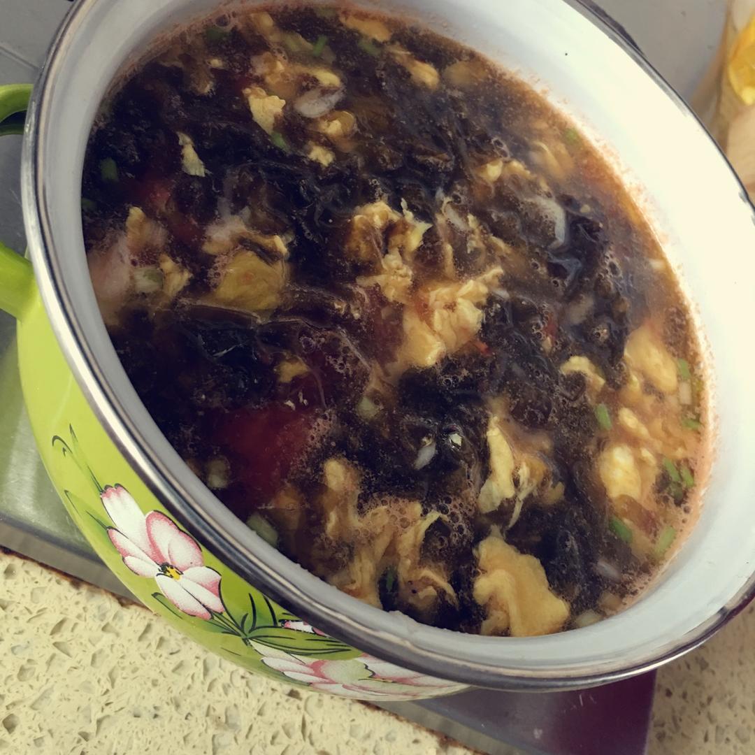 紫菜虾皮蛋花汤